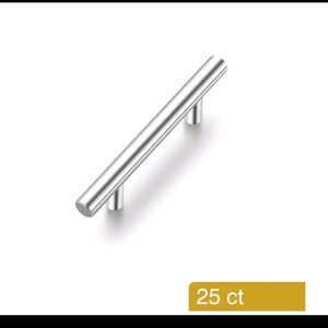 Style Selections Stainless Steel Cylindrical Handle Drawer Pull 25 -Pack